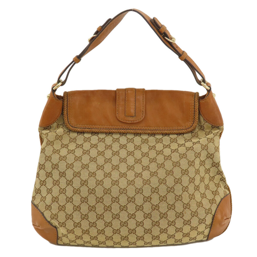 Gucci GG Hobo Bag Shoulder Shoulder GG Charm Leather One Marrakech Canvas